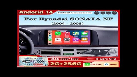 Android 14 For Hyundai SONATA NF 2004 2005 2006 2007 2008 Carplay Review