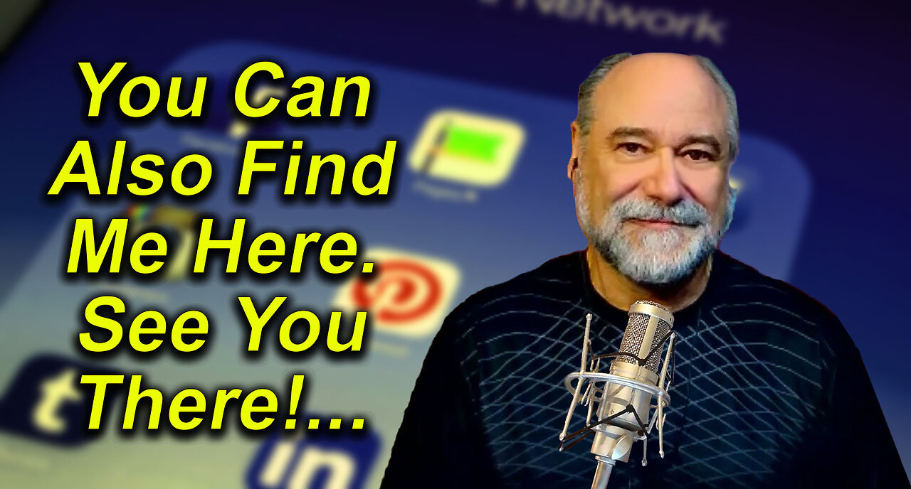 Andy White: You Can Also Find Me Here. See You There! (video 1 minute, 7 seconds)