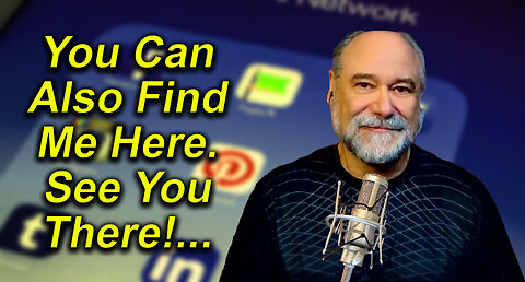 Andy White: You Can Also Find Me Here. See You There! (video 1 minute, 7 seconds)