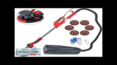 Electric Drywall Sander With Vacuum Bag Sander Grinding Machine 6 Level Variable Review