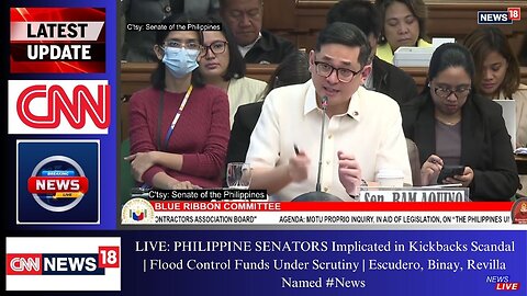 PHILIPPINE SENATORS Implicated in Kickbacks Scandal | Flood Control Funds Under Scrutiny