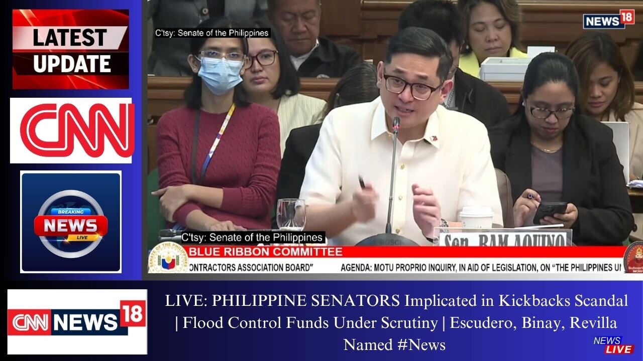 PHILIPPINE SENATORS Implicated in Kickbacks Scandal | Flood Control Funds Under Scrutiny