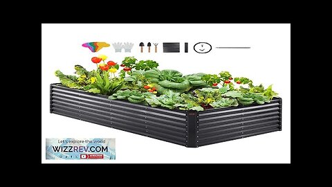 VEVOR Galvanized Raised Garden Bed Planter Box 94.5x47.2x23.6" Flower Vegetable Review