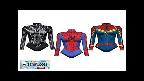 Spiderman Captain Superhero Swimsuit for Women Men 3D Print Long Sleeve Swim Review