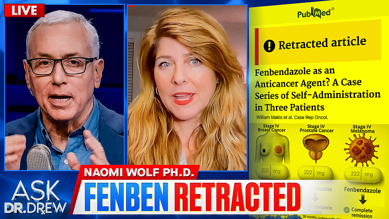 Successful FenBen Cancer Study RETRACTED (Censored?) By Publisher w/ Dr. Harvey Risch & Pseudoscience Expert Massimo Pigliucci + Naomi Wolf on Bizarre Geoengineered Cloud Formations – Ask Dr. Drew