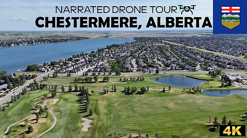 🛩️ Chestermere, Alberta 🏘️ 4K Drone