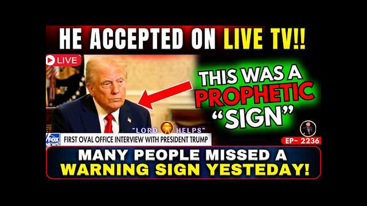 "WAS THIS A PROPHETIC WARNING FROM TRUMP?👆Bible Prophetic Word Today