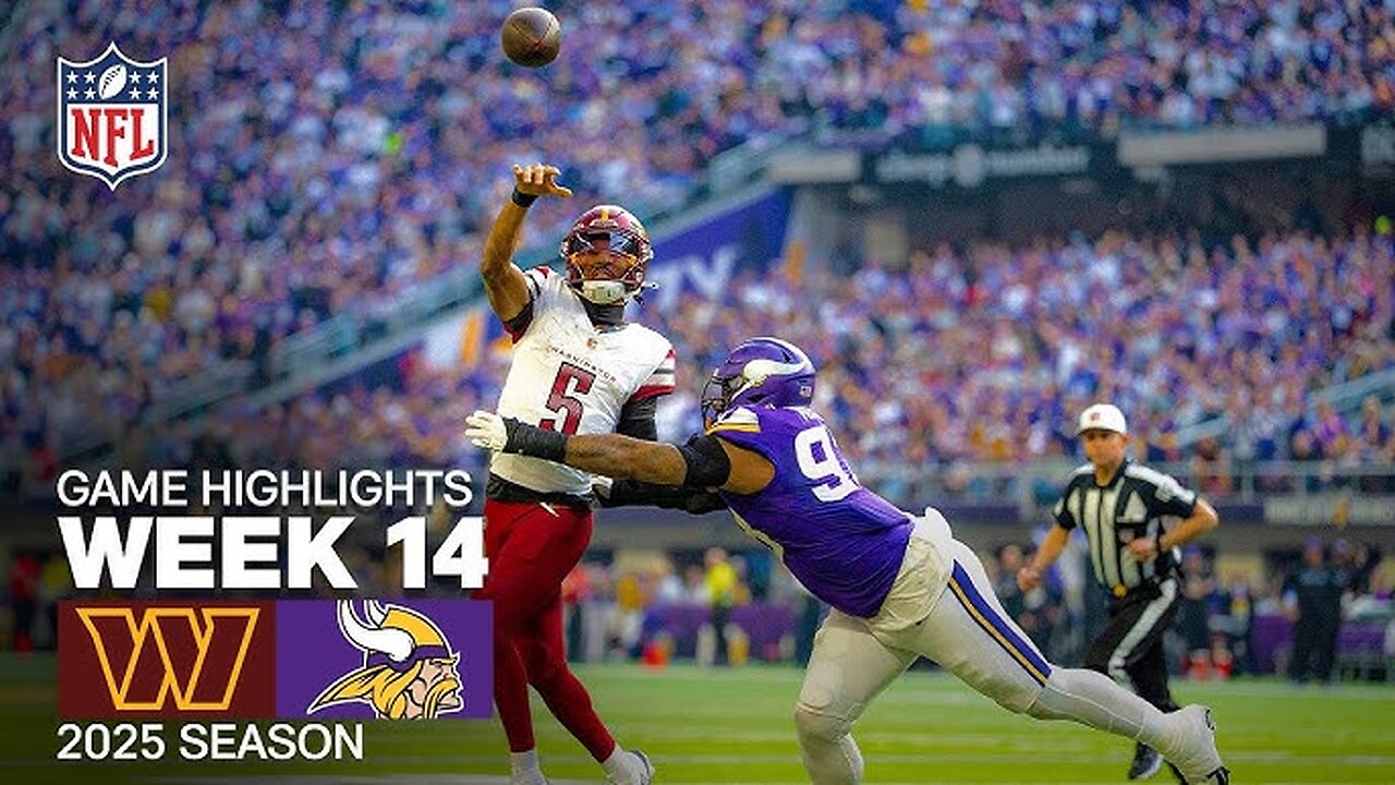 Washington commanders vs minnesota vikings Week 14 game highlights