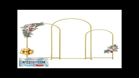 VEVOR Metal Arch Backdrop Stand Set of 3 Stand with Case Connection Review