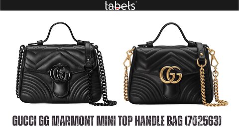 BEST QUALITY GUCCI GG MARMONT MINI TOP HANDLE BAG BY LABELS (702563)