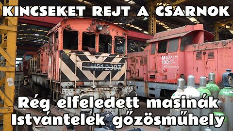 2025.04.26. Eldugott, fogyatkozó vasúti kincsek. Istvántelek gőzösműhely "kitakarítva" 2016 vs. 2025