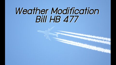 Florida House Weather Modification Bill HB 477 Passes