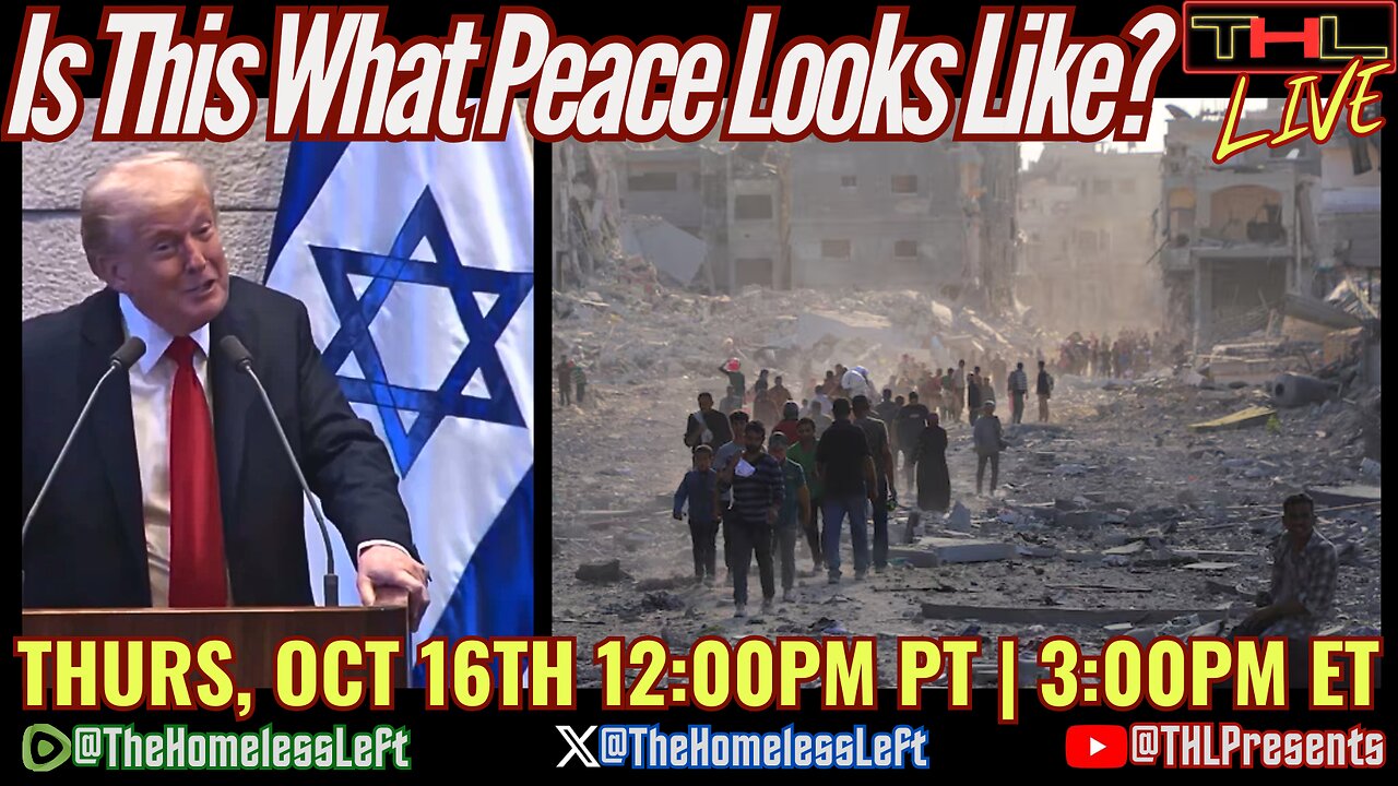 Israel BREAKS Ceasefire Blames Hamas, Google Trends PROVE Tyler Robinson Set-Up, US Launches War on Venezuela, Kaiser Nurses On STRIKE, Larry Sharpe's NY Gov Run with 'We The People' w JAY SCOTT | THL Ep 140 FULL