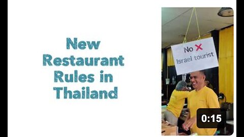 New Restaurant Rules in Thailand