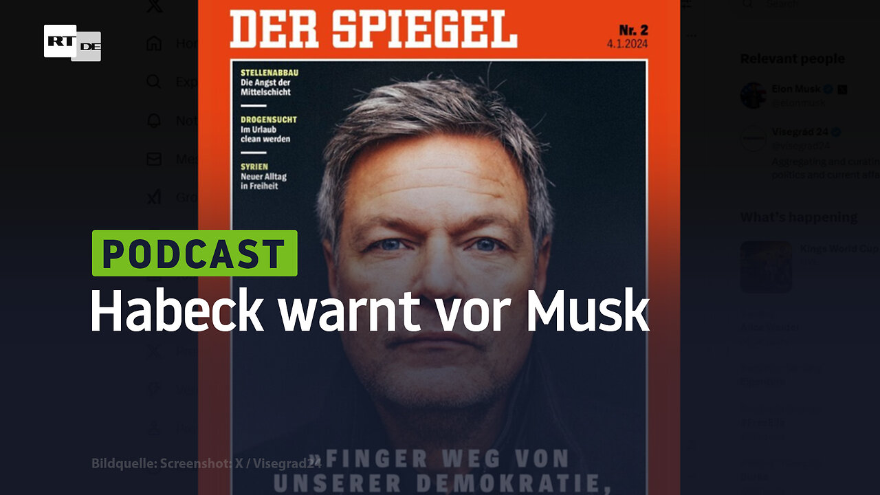"Finger weg von unserer Demokratie!" – Habeck warnt vor Musk
