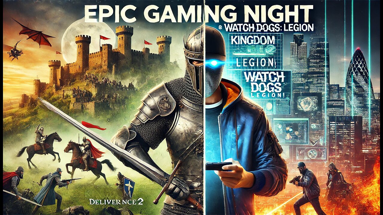 🔥 Epic Gaming Night – Kingdom Come 2 & Watch Dogs Legion! 🎮⚔️💻