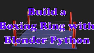 Create a Low-Poly Boxing Ring in Blender with Python – Easy Step-by-Step Web 3D Tutorial