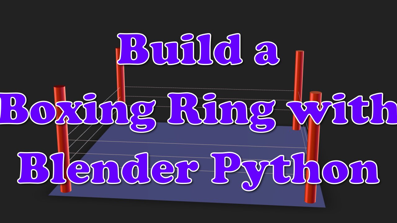 Create a Low-Poly Boxing Ring in Blender with Python – Easy Step-by-Step Web 3D Tutorial