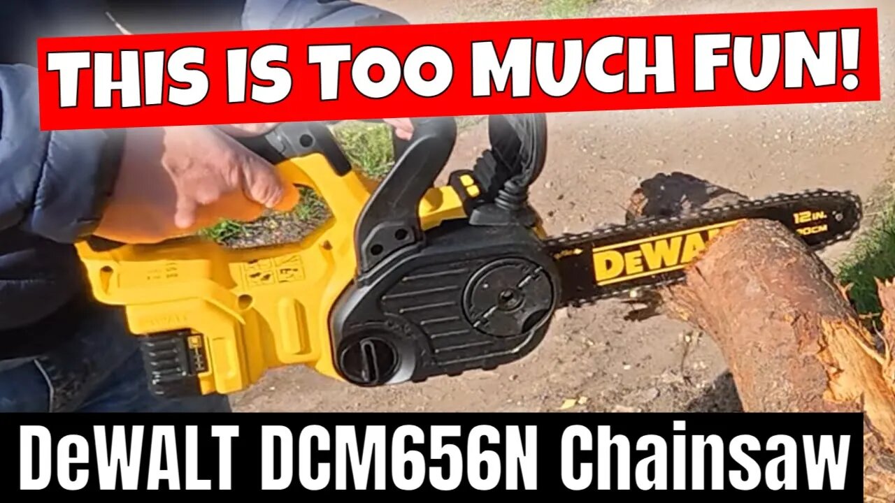 Dewalt DCM565N 18v 20v XR 12 Inch Battery Chainsaw Is AWESOME