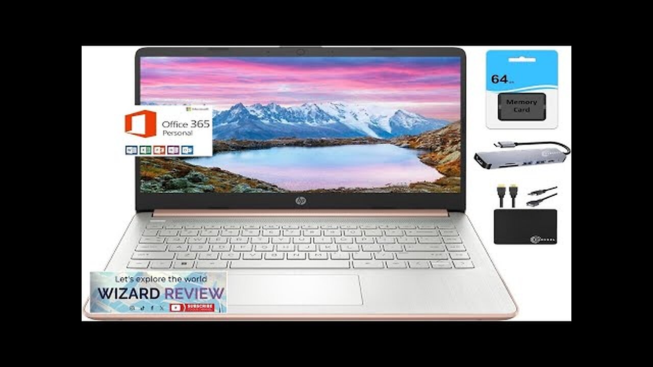 HP Newest 14" HD Light Thin Laptop Student Business Quad-Core Intel N4120 Review