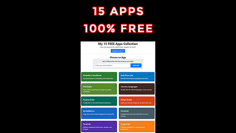 I'm Not a Programmer, But I Built 15 FREE Apps for Everyone. Here's Why.