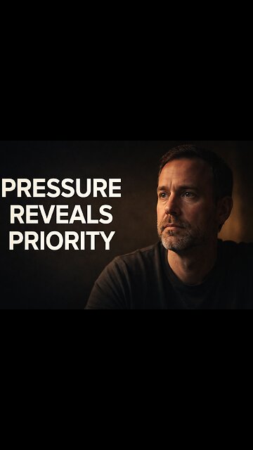 Pressure reveals what we really value
