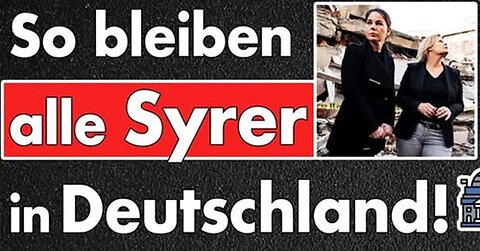 Völliger Wahnsinn: Baerbock von Syrern zensiert, Faeser zeigt 4-Punkte-Plan zur Verschleierung!