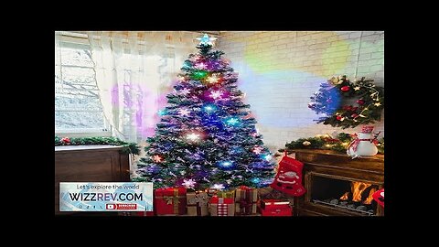 Juegoal 6 ft Pre-Lit Optical Fiber Christmas Artificial Tree RGB Color Changing Review