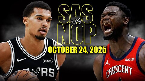 San Antonio Spurs vs New Orleans Pelicans Full Game Highlights - October 24,2025 NBA Season