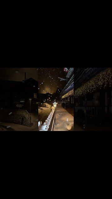 Snowfall in Switzerland for Christmas 🎅 ❄️🎄