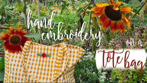 How to add a personal touch to a tote bag? hand embroidery, handbag crafts