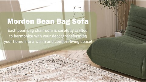 Bean Bag Chair, Fireside Chair Bean Bag Sofa Large Bean Bag Chair for Adults