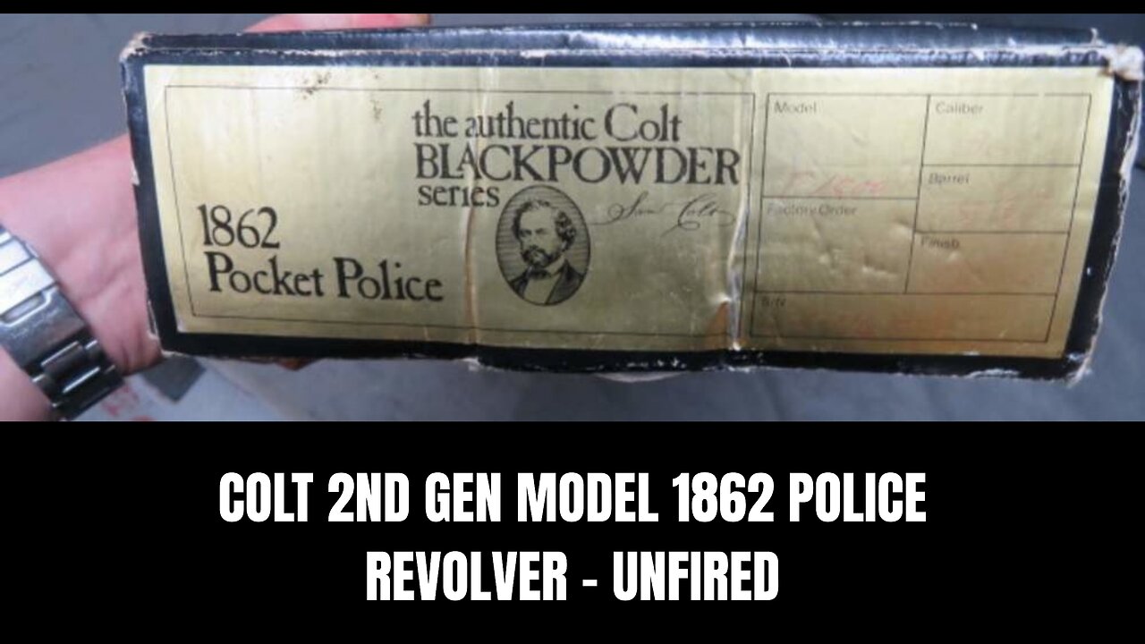 🏛️ Colt 2nd Generation Model 1862 Police – New / Unfired