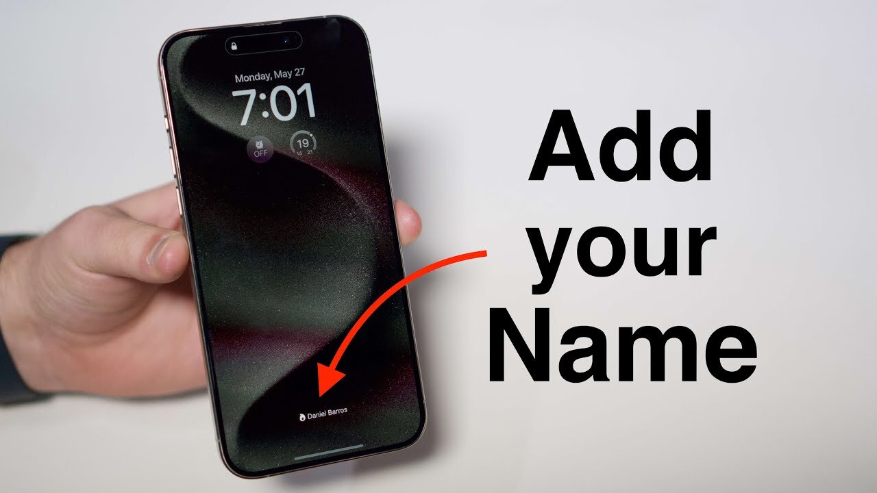 How to Add your Name on your iPhone Lock Screen!