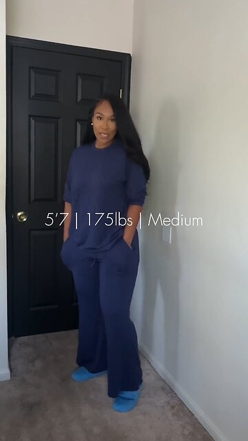 All Day Two Piece Loose Fit Matching Lounge Outfits🔥