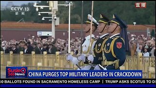CHINA PURGES TOP MILITARY LEADERS IN CRACKDOWN