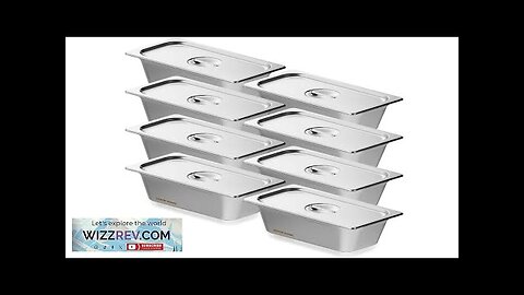 VEVOR 8 Pack Hotel Pans 1/3 Size Anti-Jam Steam Pan with Lid Review