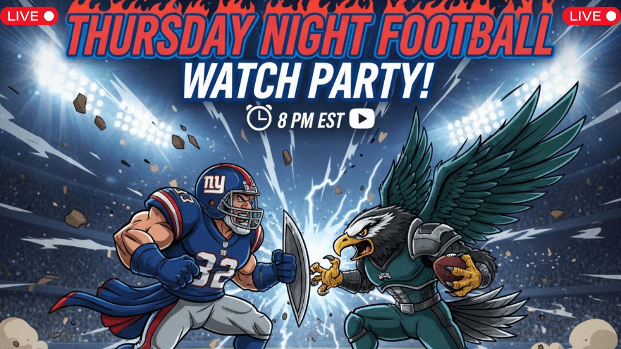 GIANTS vs Eagles: Epic Thursday Night Football WATCH PARTY!
