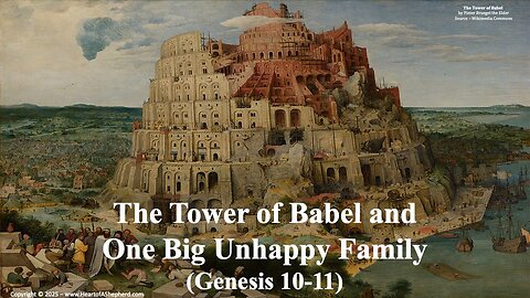 The Tower of Babel and One Big Unhappy Family (Genesis 10; Genesis 11)