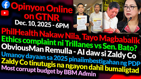 PhilHealth Nakaw, Tayo Magbabayad | Remulla Cover Up | Trillanes v Bato | GTNR Ka Mentong Ka Ado