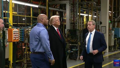 Trump tours Ford plant in Detroit