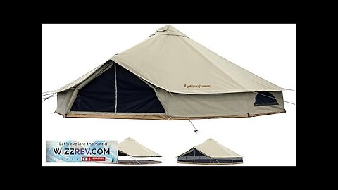 KingCamp Canvas Bell Tent for Camping 4 Seasons 13.2ft/16.4ft Camping Yurt Tent Review