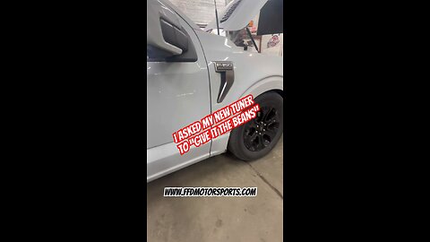 Tuner has his PAWS on my Twin Turbo F150 again #labrador #tuning #truck