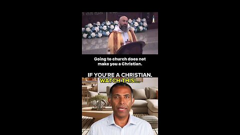 going to church doesn't make you a Christian