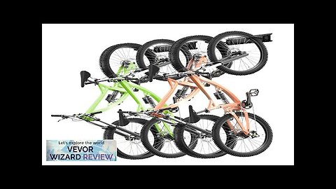 VEVOR Bike Storage Rack 4 Bike Racks and 2 Helmets Hooks Wall Review