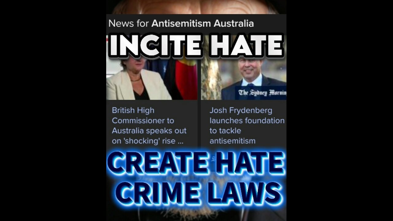 JEWS - Australia: Inciting Hate - So They Can Make It A Crime ⚠️