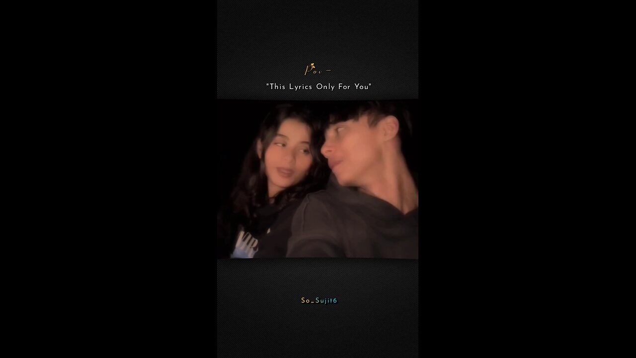 this lyrics only for you 😍❤️