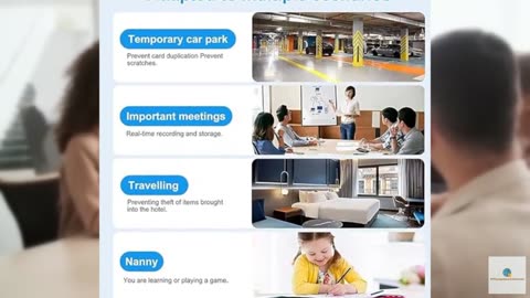 FAFVI Mini 4G Wireless WiFi Camera HD, Home Cat-Eye Camera, 5G Network, HD Quali