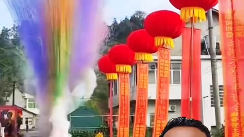 China Wedding Fireworks Reaction 🔥😳 | চীনের বিয়েতে পাগল করা ফটকাবাজি!