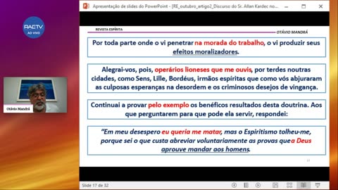 # 225 REVISTA ESPÍRITA - “DISCURSO DO SR. ALLAN KARDEC NO BANQUETE DE LYON", - Otávio Mandrá